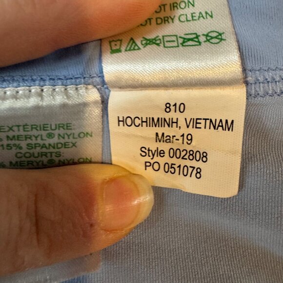 Lilly Pulitzer Luxletic Fionna Skort Skirt Pink Blue Lined Athletic Size M - Picture 6 of 11